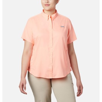 Dámské Košile Columbia PFG Tamiami II Short Sleeve Plus Size Růžové GBZNWP524